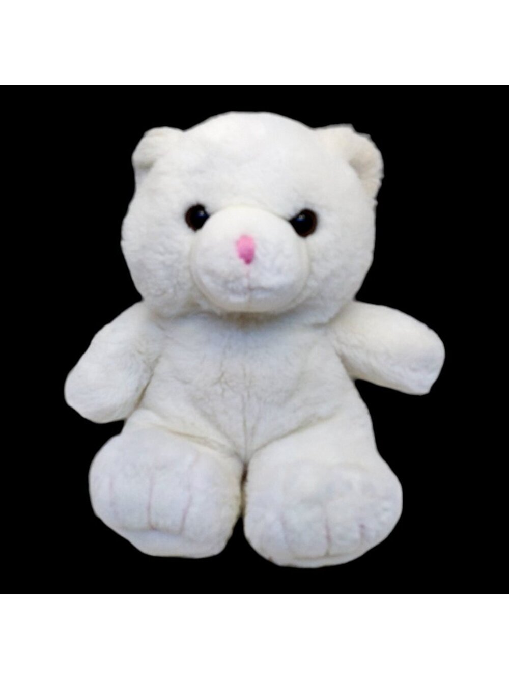 Build A Bear Small White Bear 12” Stuffed Plush Animal 1997 "I Love You"